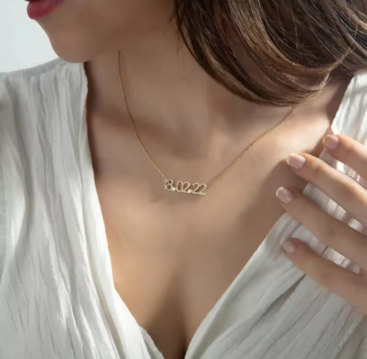 Customized date Necklace