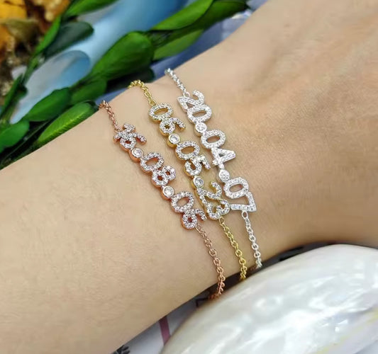 Customized date Bracelet